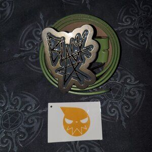Vintage 2000s Y2K 2008 Soul Eater Black Star Belt Buckle anime manga rare